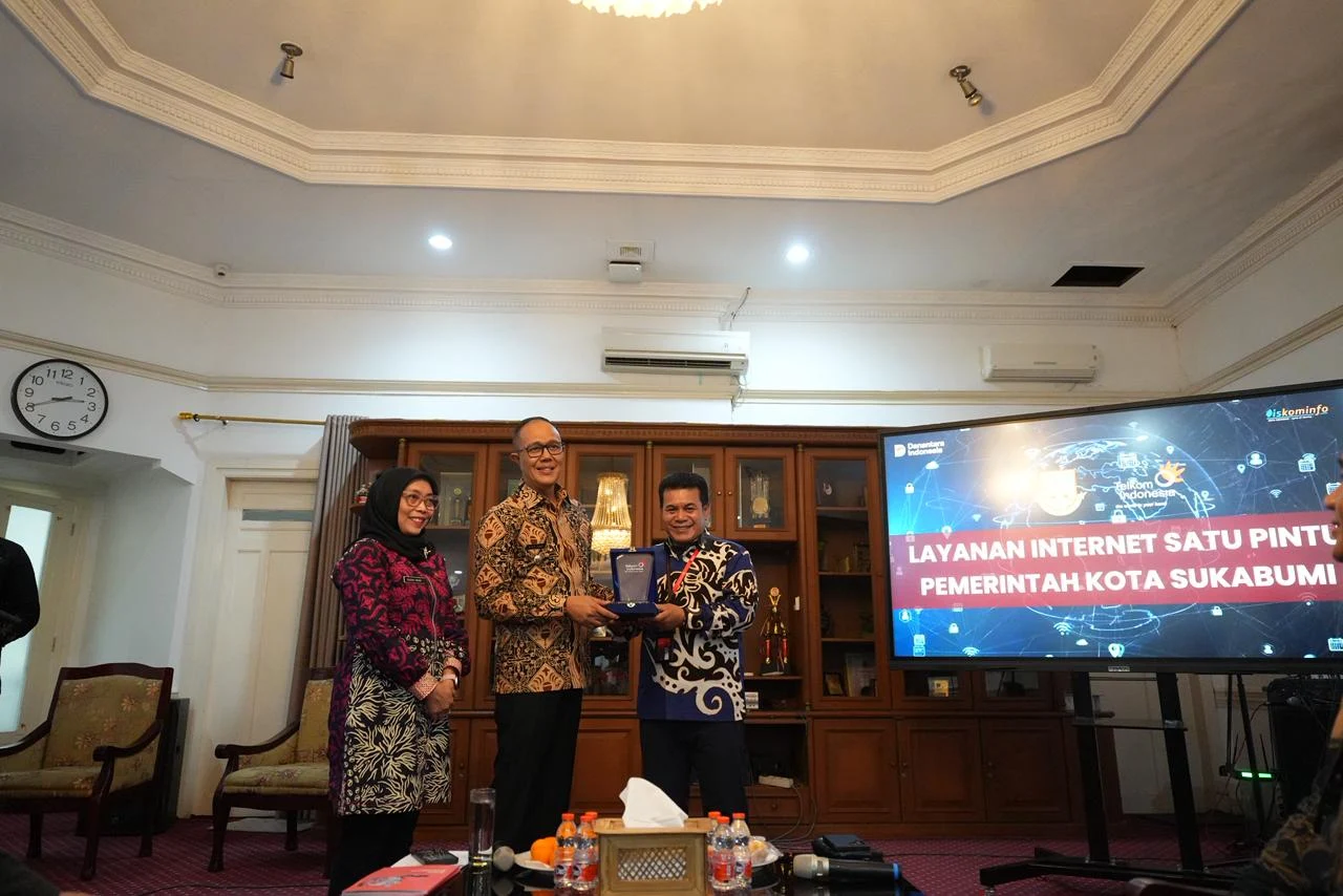 Kickoff layanan internet satu pintu Pemerintah Kota Sukabumi. Foto istimewa