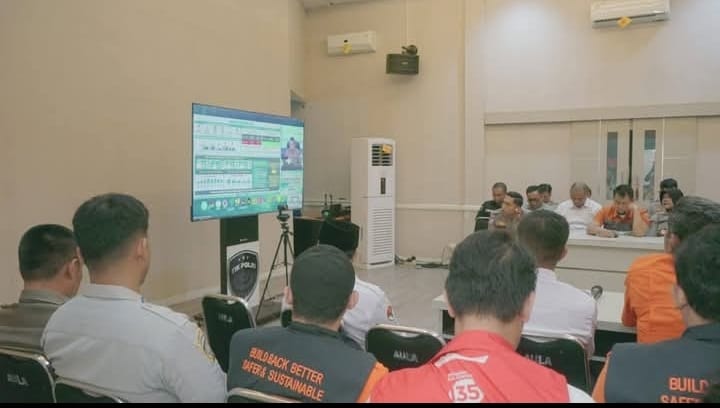 Koordinasi pengamanan mudik Lebaran diikuti DPRD Sukabumi secara virtual. (Foto ist) 