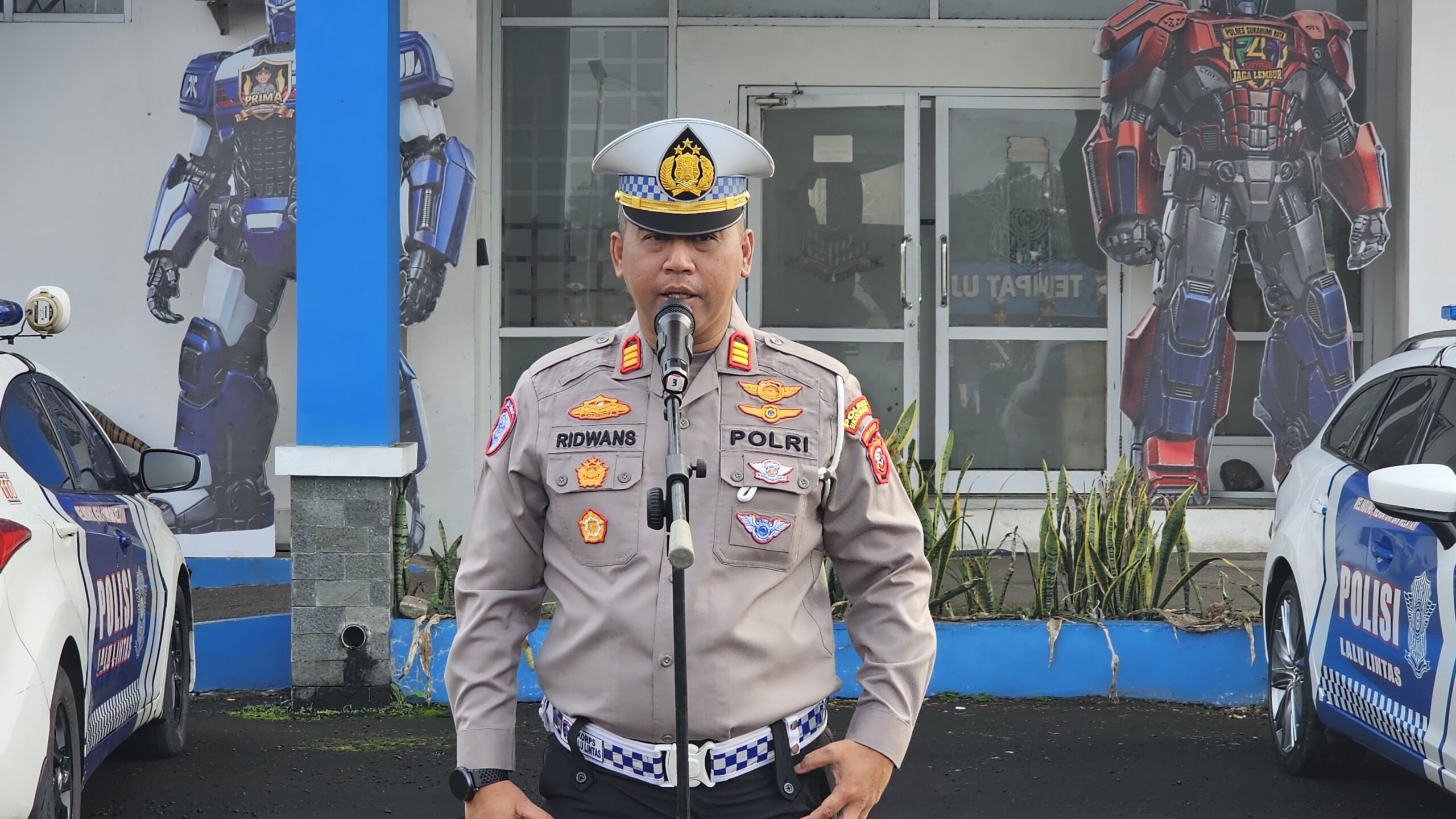 Satlantas Polres Sukabumi Kota Perketat Pengamanan Jalur dan Titik Nobar Persib
