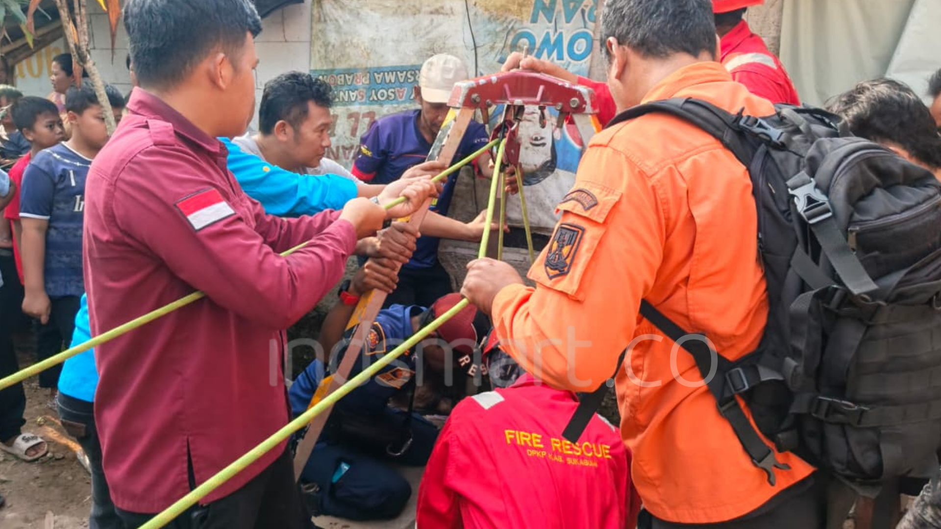 Gali Sumur demi Air Bersih, 4 Warga Sukabumi Terjebak di Dasar Sumur