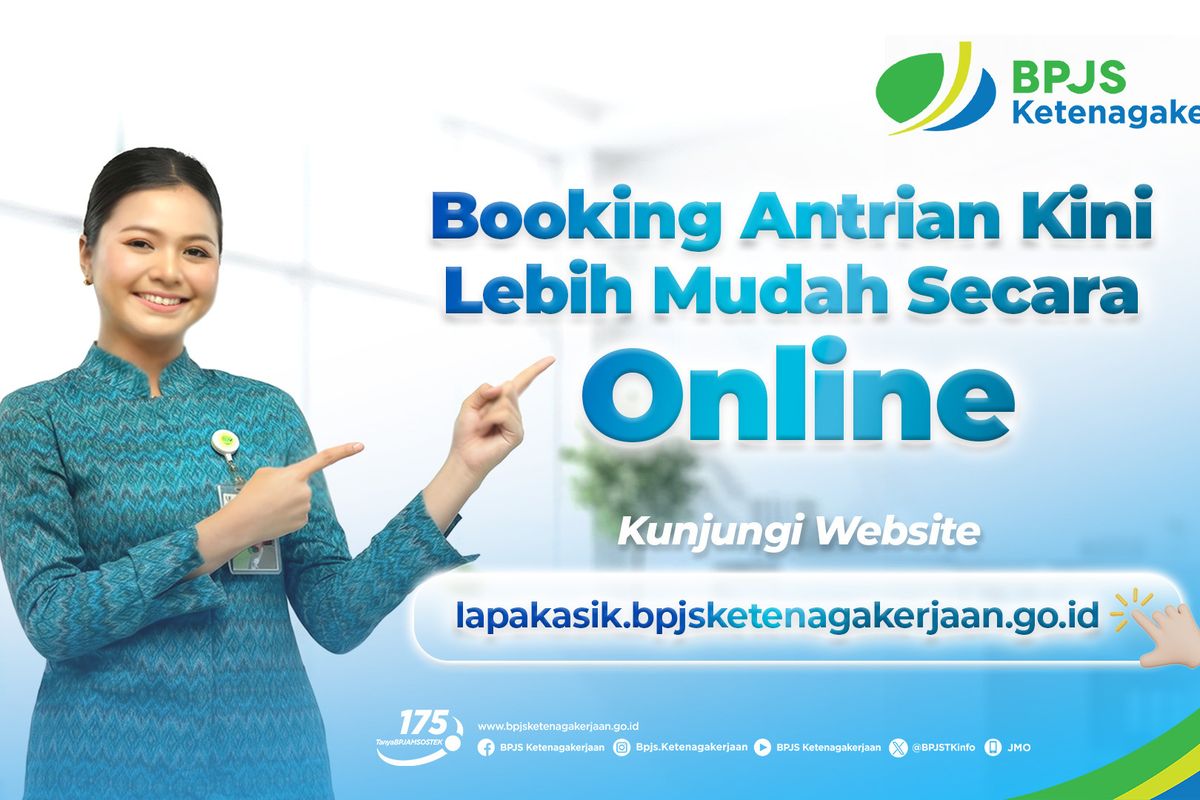 Tak Perlu Antre Lama, BPJS Ketenagakerjaan Kini Bisa Lewat Antrean Online via Lapak Asik